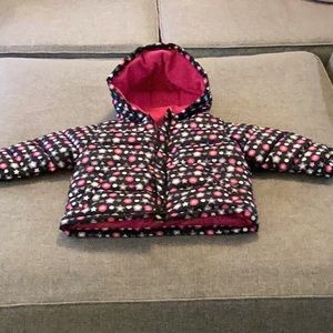 Multi color girl winter jacket size 18 months from faded glory